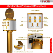 Load image into Gallery viewer, 5 Core Inc. - 5 Core Bluetooth Wireless Karaoke Microphone (Gold)

