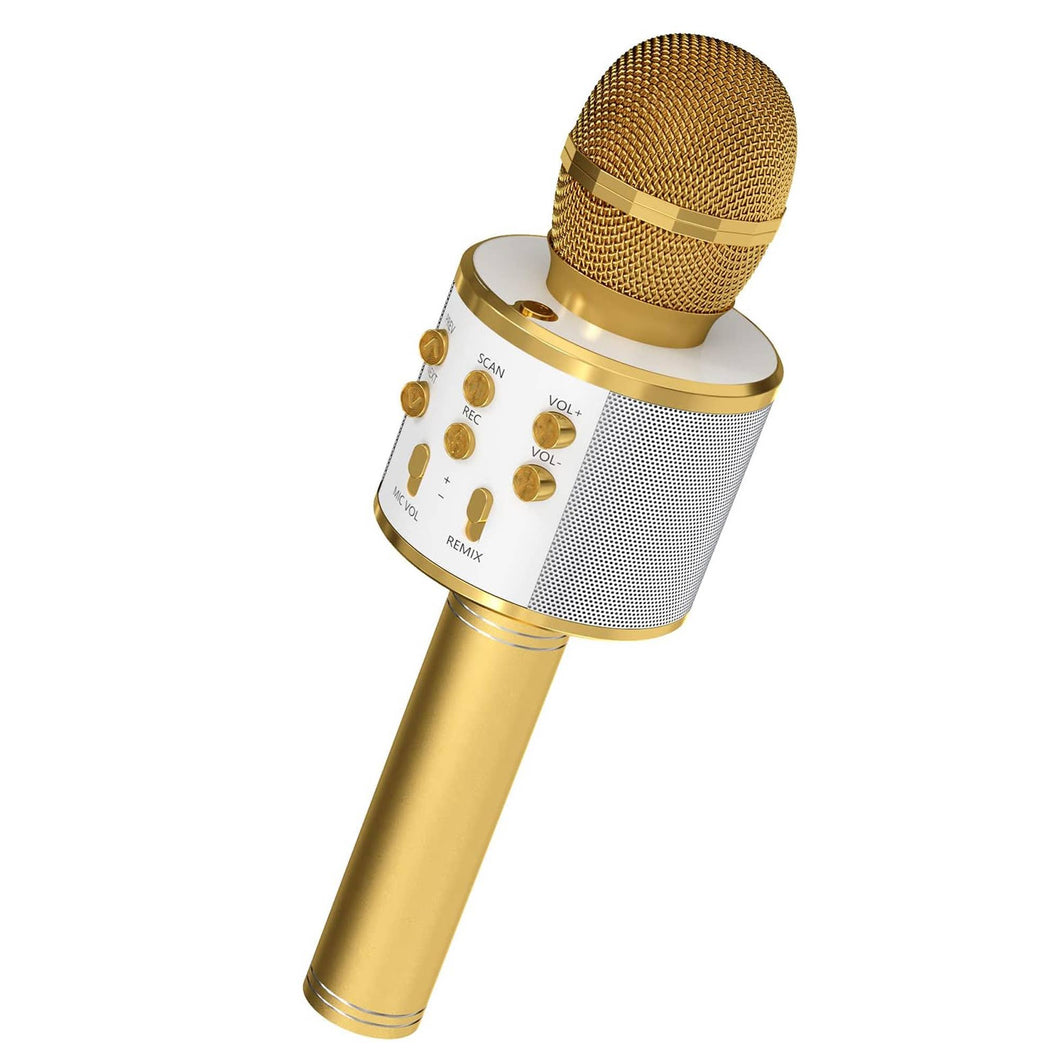 5 Core Inc. - 5 Core Bluetooth Wireless Karaoke Microphone (Gold)